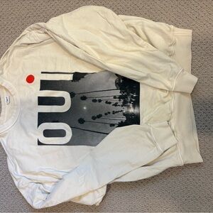 Clare V. Oui Cream Graphic Sweatshirt